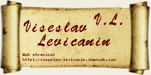 Višeslav Levičanin vizit kartica